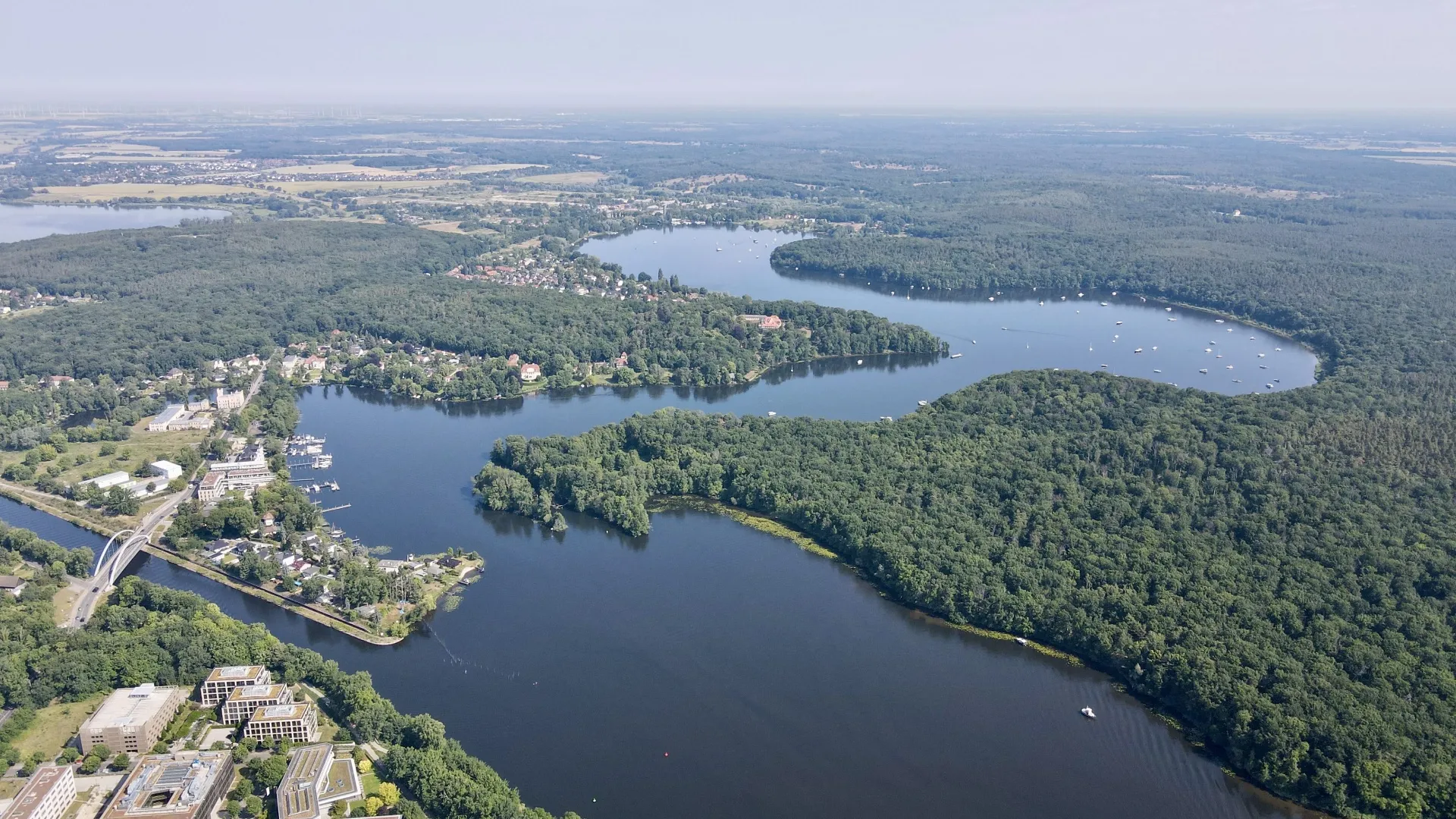 Luftaufnahme der Havel — Drohnen-Perspektive